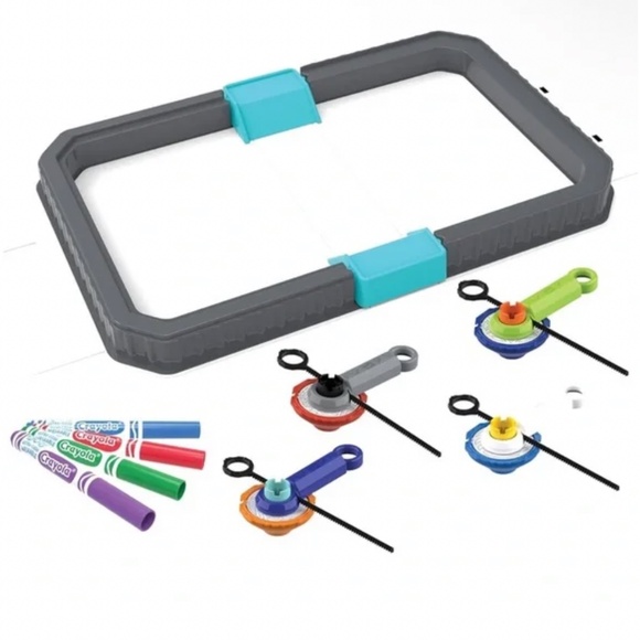 Crayola Colorwhirls Battle Arena Art Game & Spirograph Bluey - NEW - Picture 4 of 5